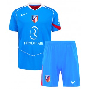 Fotbalové Dres Atletico Madrid Dětské Třetí Oblečení 2025-26 Krátký Rukáv (+ trenýrky)